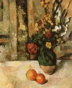 Paul Cezanne Vase a fleurs et pommes USA oil painting artist